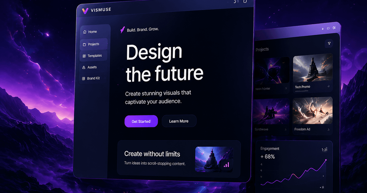 Vismuse product advertising visual