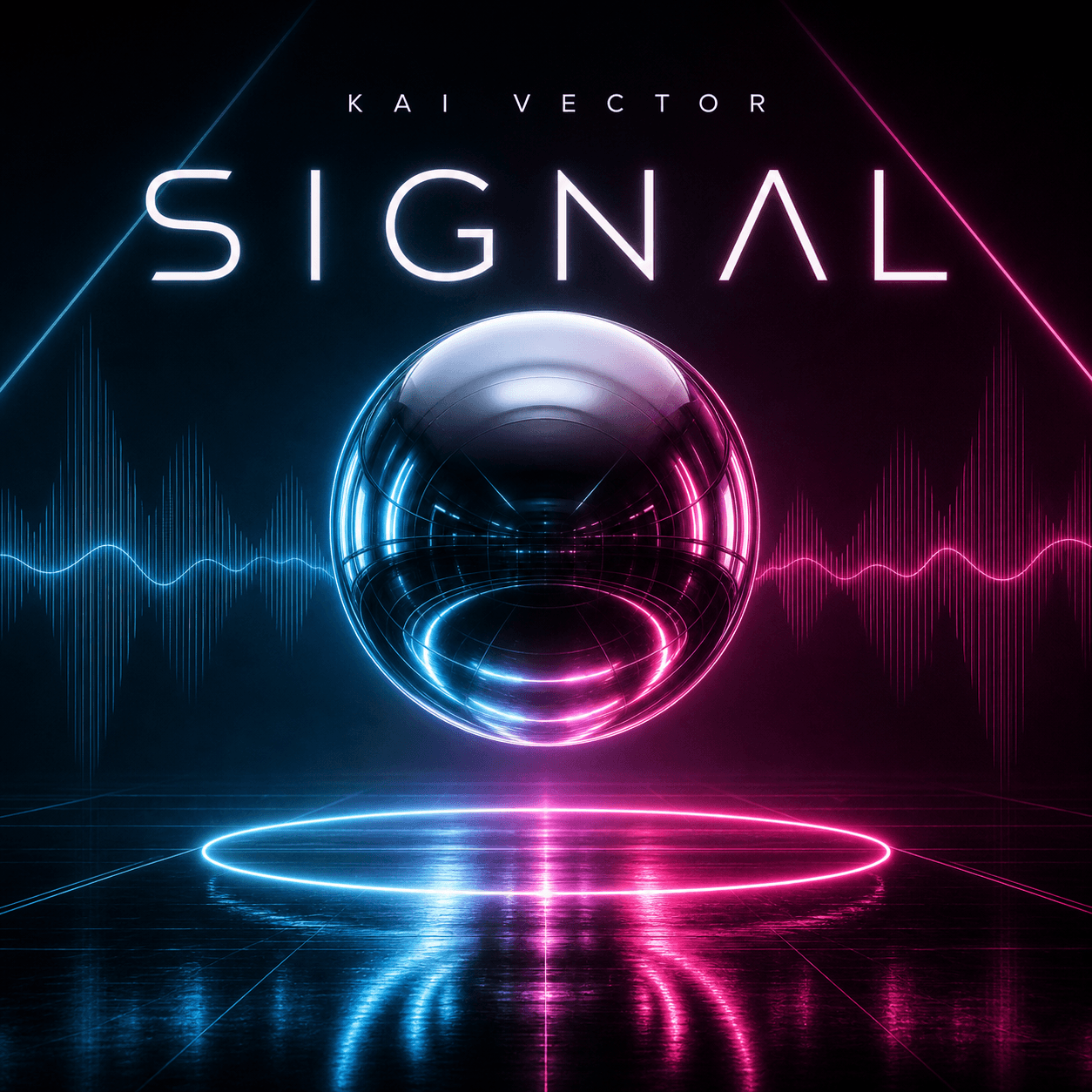 Neon electronic music artwork