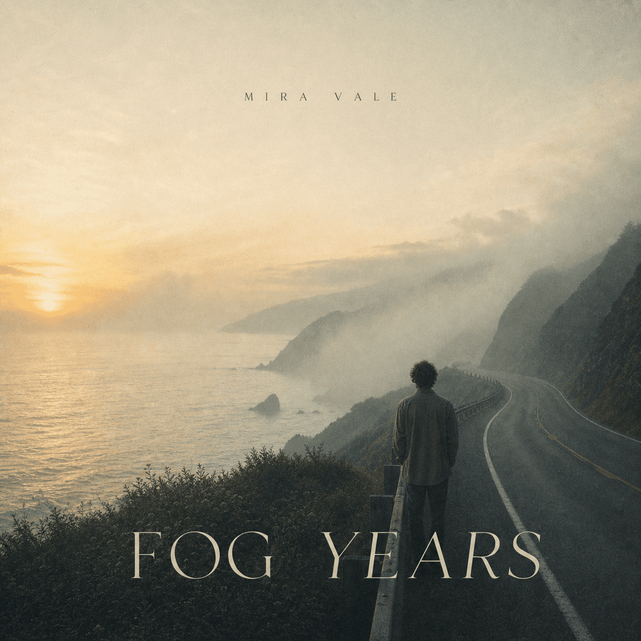 First atmospheric indie album cover draft generated in chat