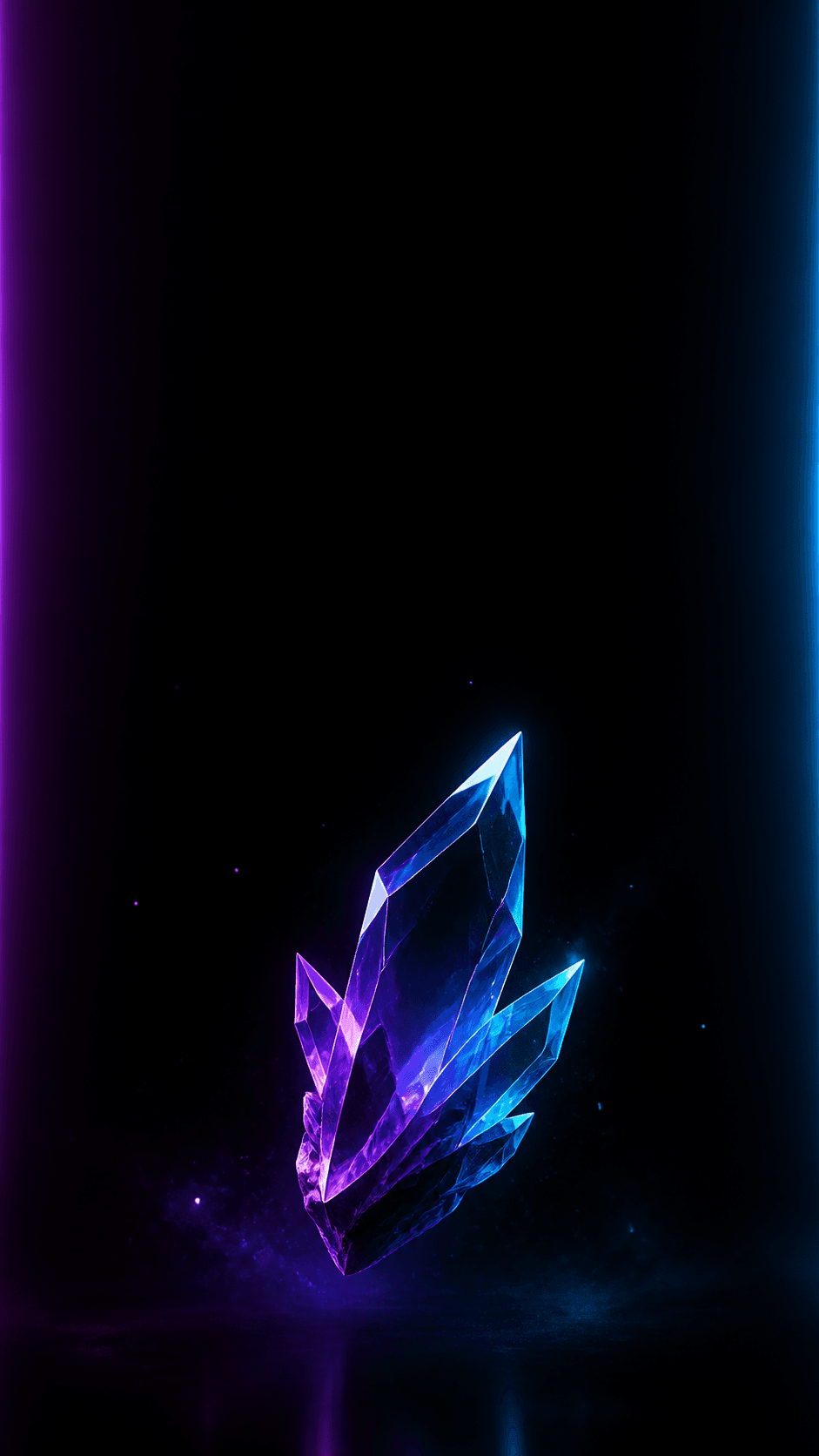 Dark vertical wallpaper with negative space