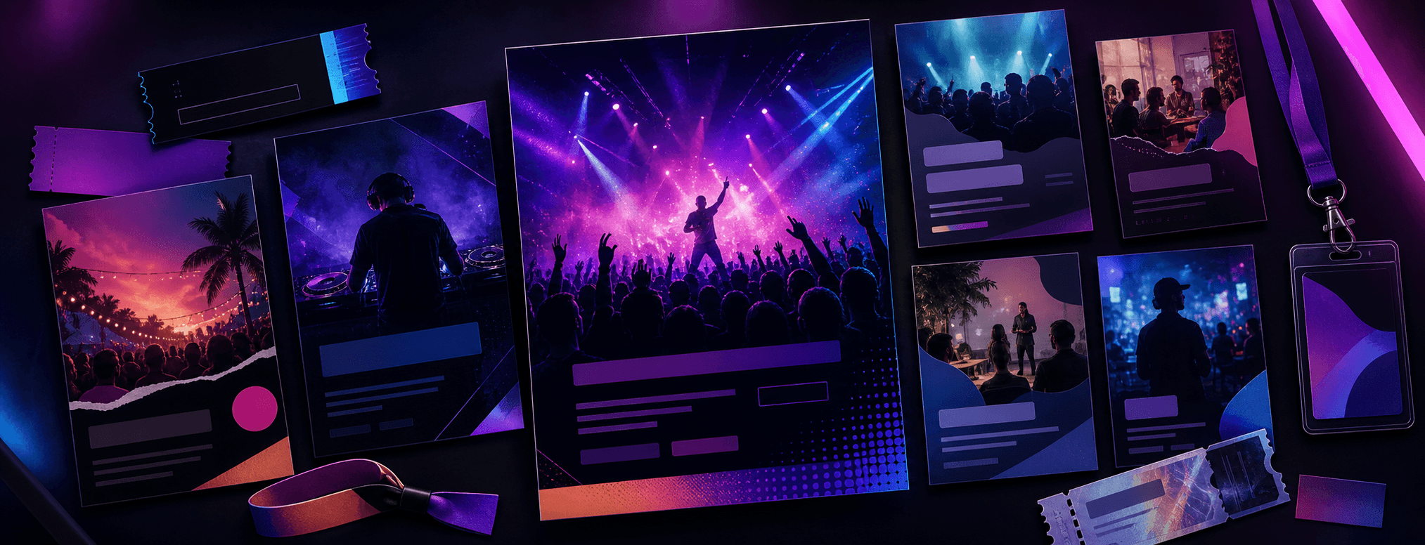 Event flyer example with clear date, location, and event details