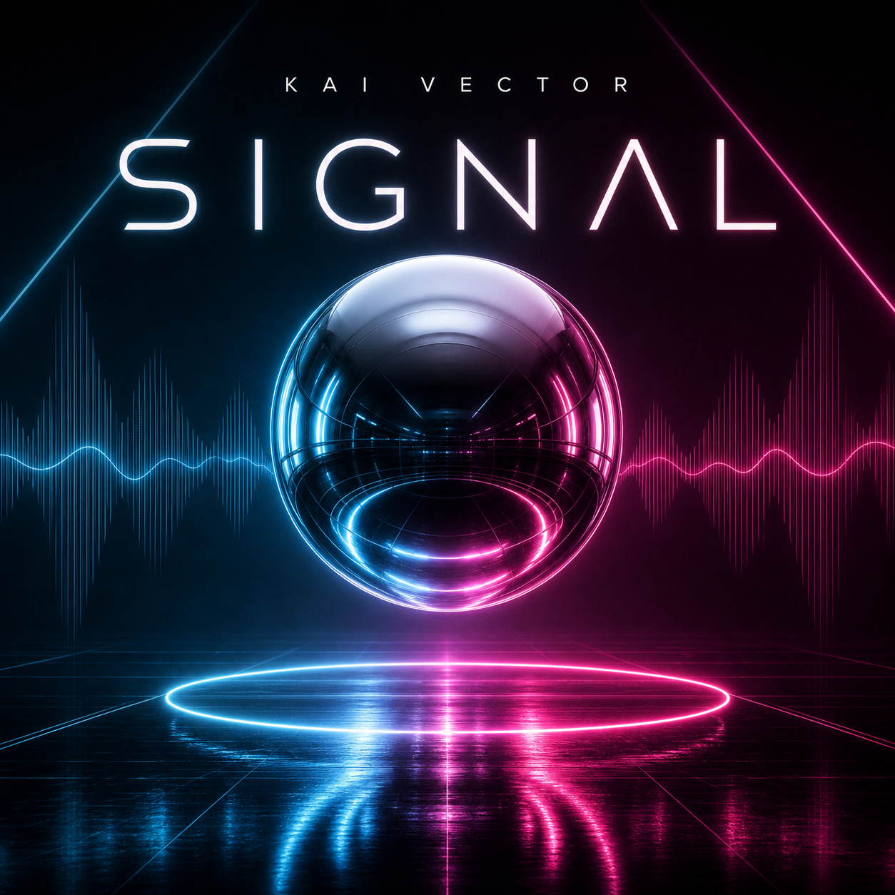Electronic music artwork prompt example