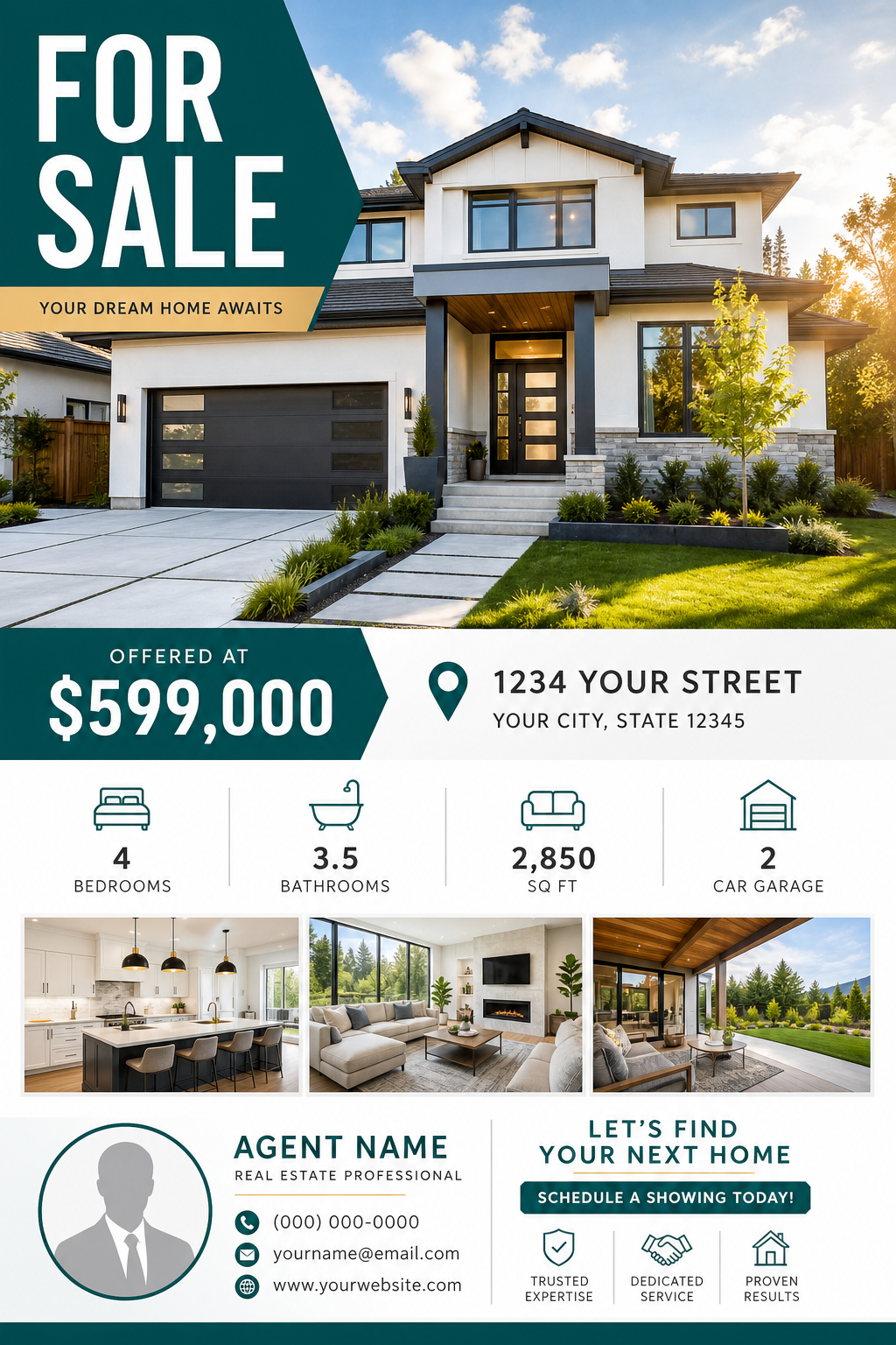 For sale property flyer example