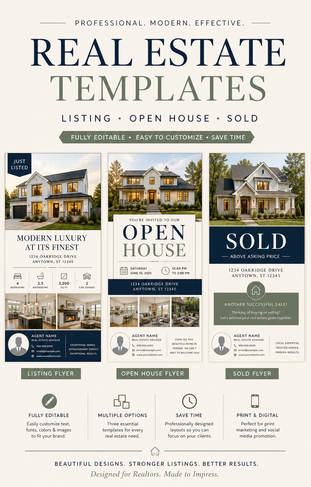 Real estate flyer prompt example