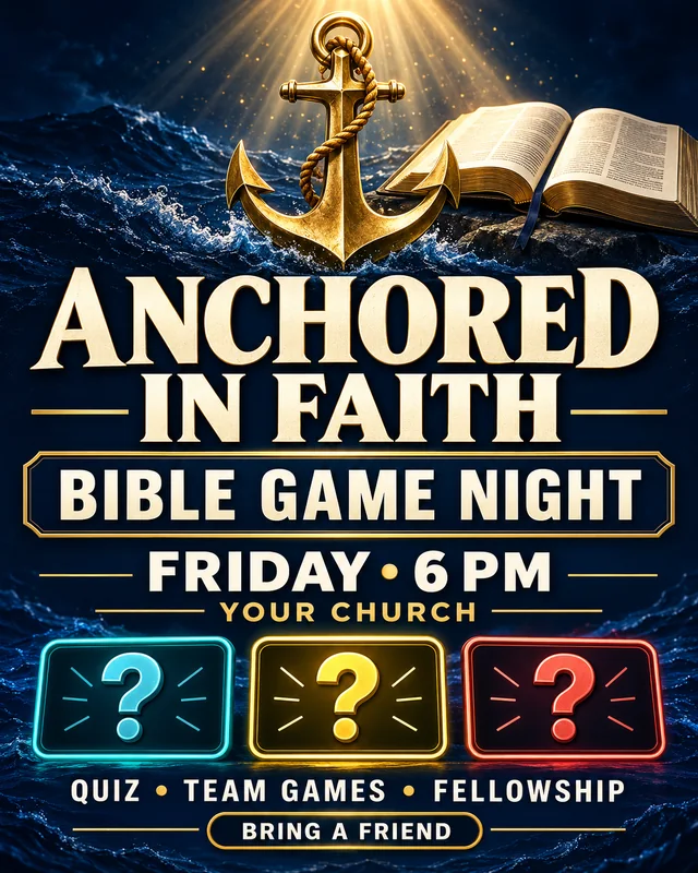 Ejemplo de Bible Game Night