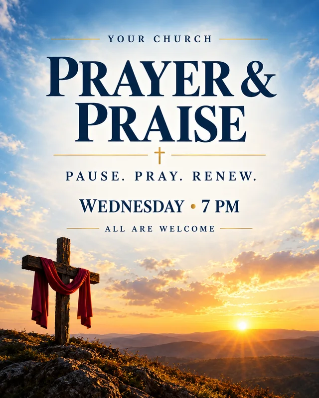 Ejemplo de Prayer & Praise