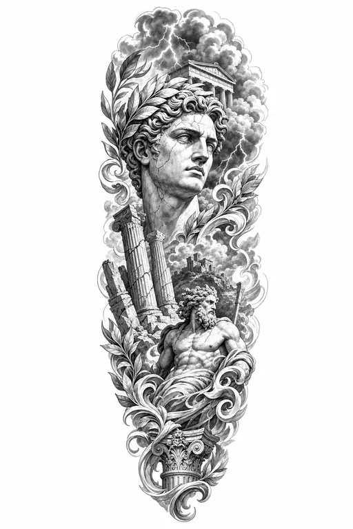 Sleeve tattoo placement preview concept