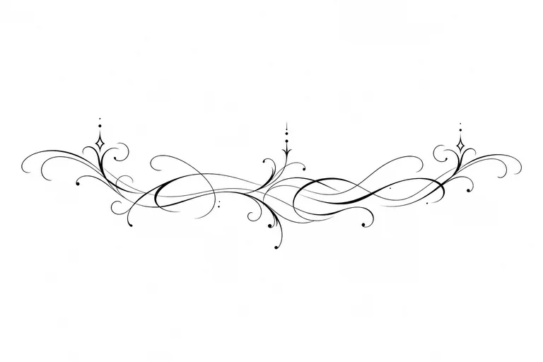Tattoo lettering and font concept example